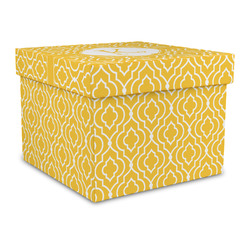 Trellis Gift Box with Lid - Canvas Wrapped - Large (Personalized)