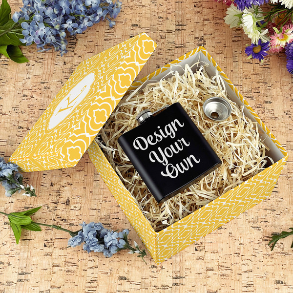 Trellis Gift Boxes with Lid - Canvas Wrapped - Large - In Context