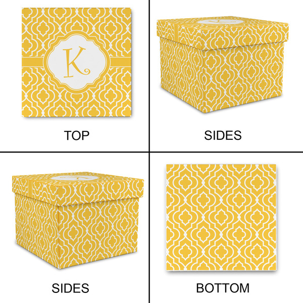 Trellis Gift Boxes with Lid - Canvas Wrapped - Medium - Approval
