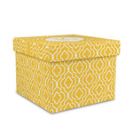 Trellis Gift Box with Lid - Canvas Wrapped - Medium (Personalized)
