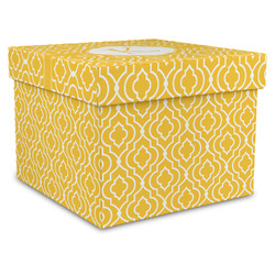 Trellis Gift Box with Lid - Canvas Wrapped - X-Large (Personalized)