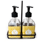 Trellis Glass Soap & Lotion Bottle Set (Personalized)