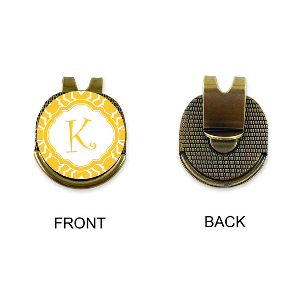 Trellis Golf Ball Hat Clip Marker - Apvl - GOLD