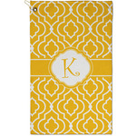 Trellis Golf Towel - Poly-Cotton Blend - Small w/ Initial