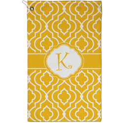 Trellis Golf Towel - Poly-Cotton Blend - Small w/ Initial