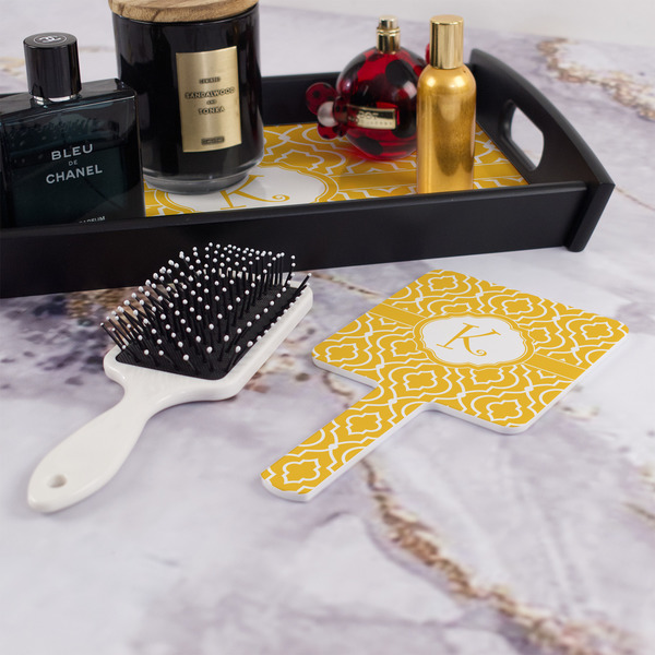 Trellis Hand Mirror - With Hair Brush