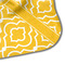 Trellis Hooded Baby Towel- Detail Corner