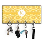 Trellis Key Hanger w/ 4 Hooks w/ Initial