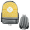 Trellis Large Backpack - Gray - Front & Back View