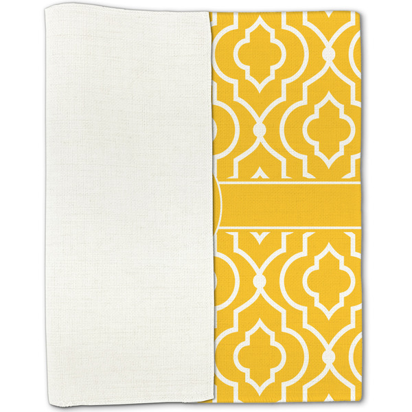 Trellis Linen Placemat - Folded Half