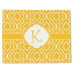 Trellis Single-Sided Linen Placemat - Single w/ Initial