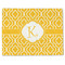 Trellis Single-Sided Linen Placemat - Single w/ Initial