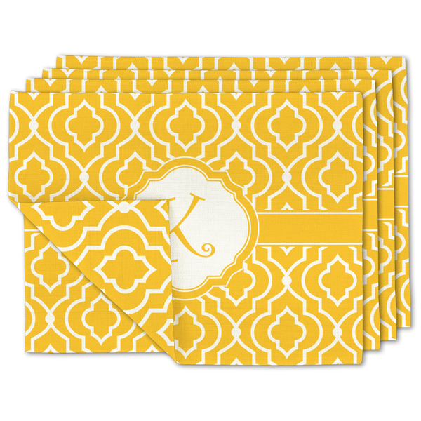 Custom Trellis Linen Placemat w/ Initial