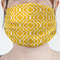 Trellis Mask - Pleated (new) Front View on Girl