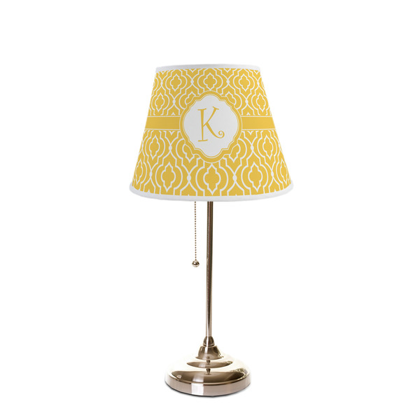 Trellis Poly Film Empire Lampshade - On Stand