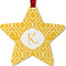 Trellis Metal Star Ornament - Double Sided w/ Initial