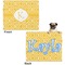 Trellis Microfleece Dog Blanket - Large- Front & Back