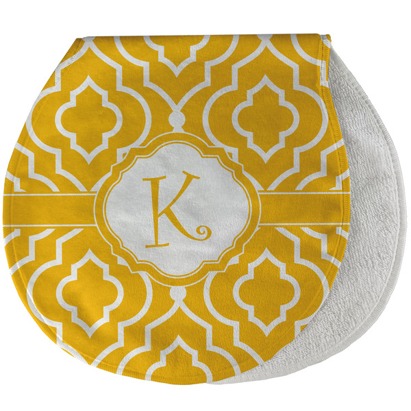 Custom Trellis Burp Pad - Velour w/ Initial