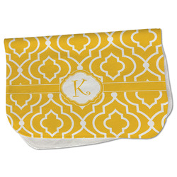 Trellis Burp Cloth - Fleece w/ Initial