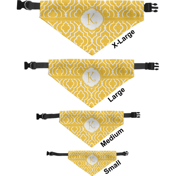 Trellis Pet Bandana Sizes