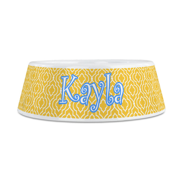 Trellis Plastic Dog Bowls - Medium - FRONT