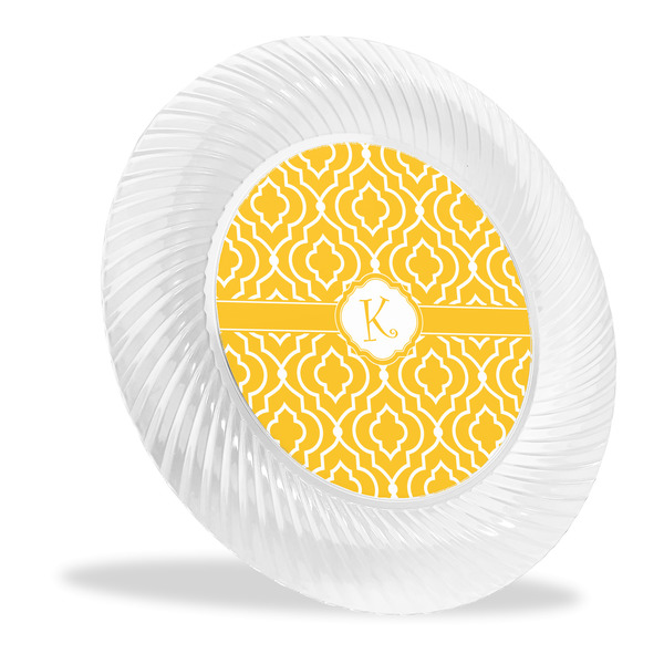 Custom Trellis Plastic Party Dinner Plates - 10" (Personalized)