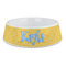 Trellis Plastic Dog Bowl - Large (Personalized)