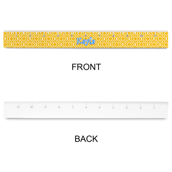 Trellis Plastic Ruler - 12" - APPROVAL