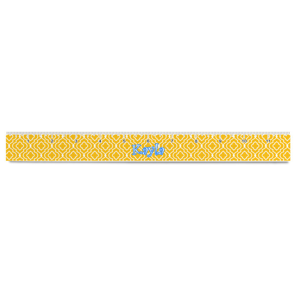 Trellis Plastic Ruler - 12" - FRONT