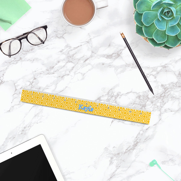 Trellis Plastic Ruler - 12" - LIFESTYLE