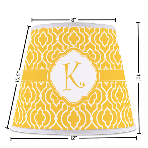 Trellis Poly Film Empire Lampshade - Dimensions