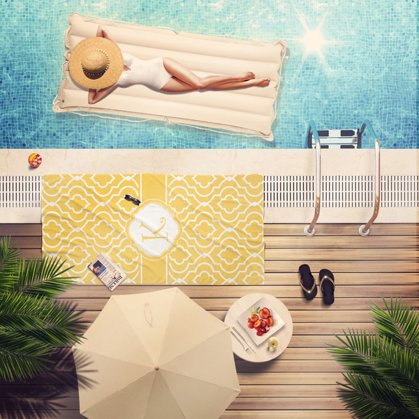 Trellis Pool Towel Lifestyle