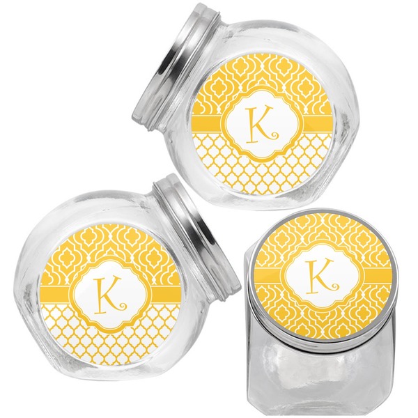 Trellis Puppy Treat Jar - Top Left Right