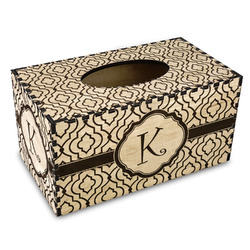 Trellis Wood Tissue Box Cover - Rectangle (Personalized)