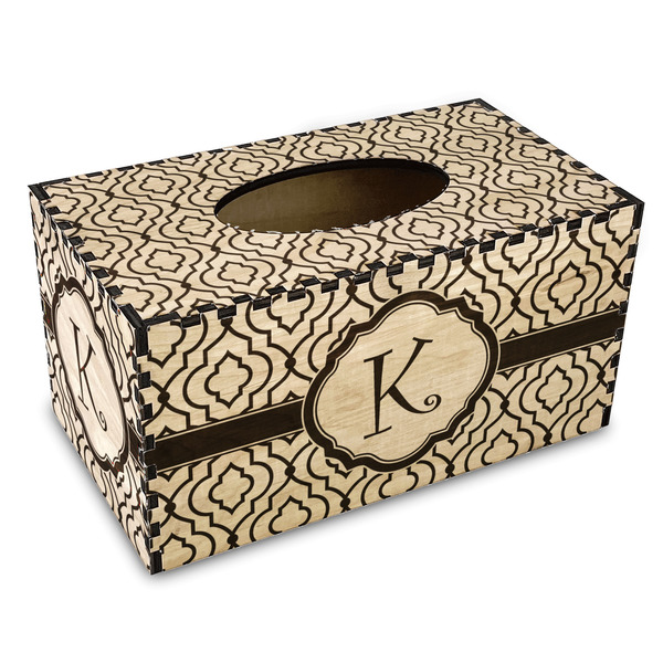 Custom Trellis Wood Tissue Box Cover - Rectangle (Personalized)