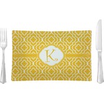Trellis Rectangular Glass Lunch / Dinner Plate - Single or Set (Personalized)