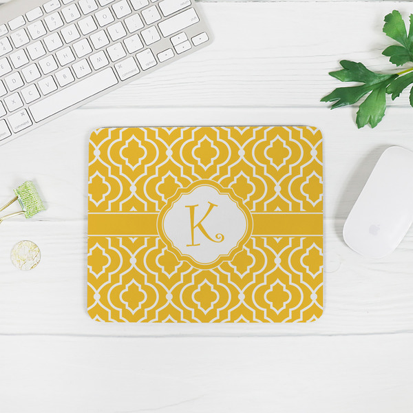 Trellis Rectangular Mouse Pad - LIFESTYLE 2