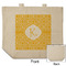 Trellis Reusable Cotton Grocery Bag - Front & Back View