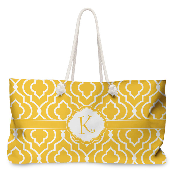 Custom Trellis Large Tote Bag with Rope Handles (Personalized)