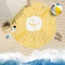 Trellis Round Beach Towel Lifestyle