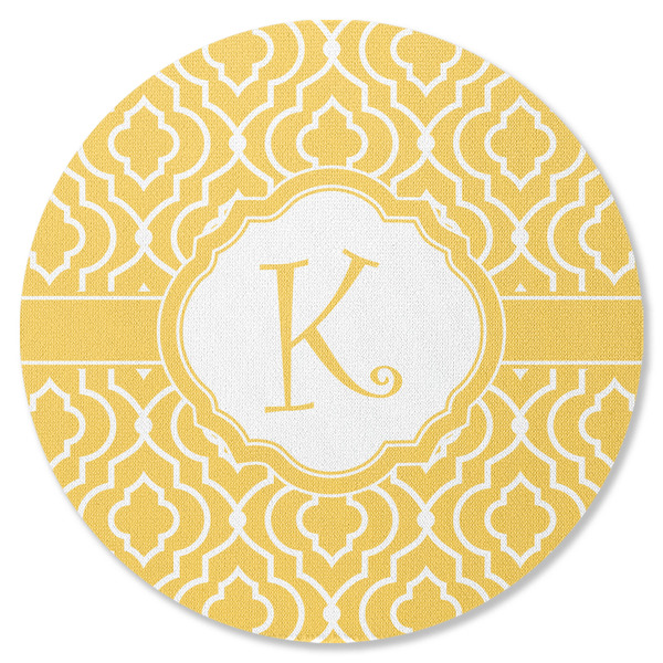 Custom Trellis Round Rubber Backed Coaster (Personalized)