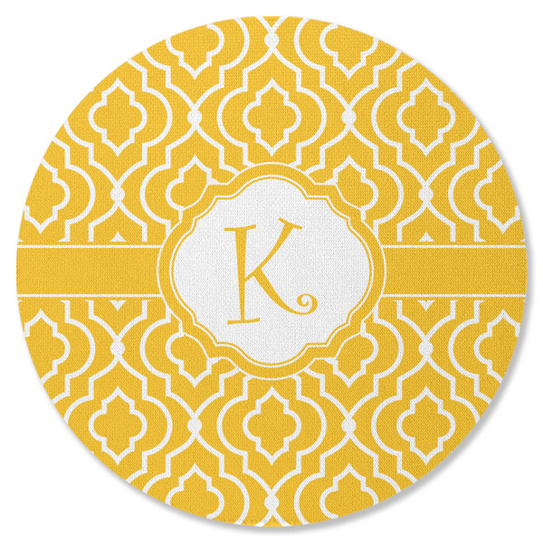 Custom Trellis Round Rubber Backed Coaster (Personalized)