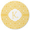 Trellis Round Rubber Backed Coaster (Personalized)