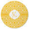 Trellis Round Rubber Backed Coaster (Personalized)