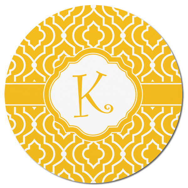 Trellis Round Fridge Magnet - FRONT