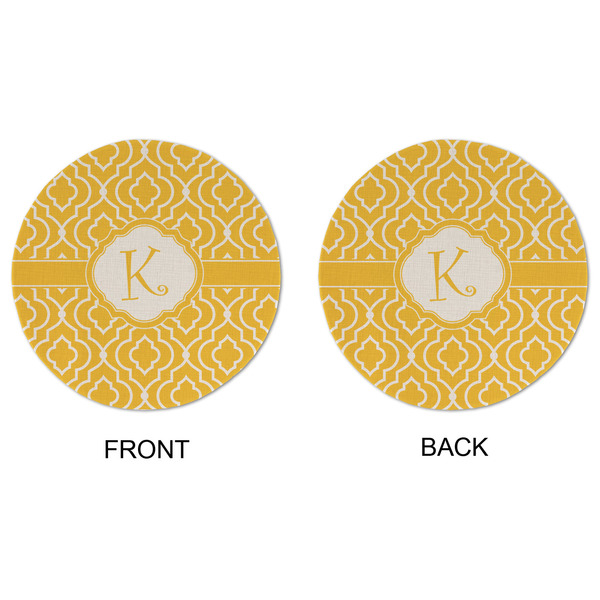 Trellis Round Linen Placemats - APPROVAL (double sided)