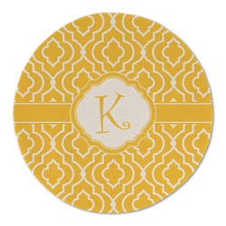Trellis Round Linen Placemat - Single Sided (Personalized)