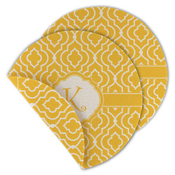 Trellis Round Linen Placemat - Double Sided (Personalized)