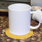 Trellis Round Paper Coaster - With Mug