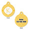 Trellis Round Pet ID Tag - Large - Approval